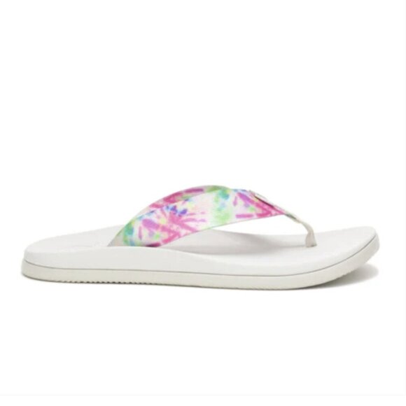 Chaco Chillos Flip (Women) - Light Tie Dye Size 7 - Picture 1 of 9